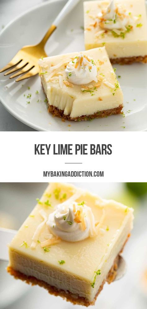 Dessert, Cheesecakes, Brownies, Pudding, Mousse, Desserts, Pie, Cake, Key Lime Pie Bars