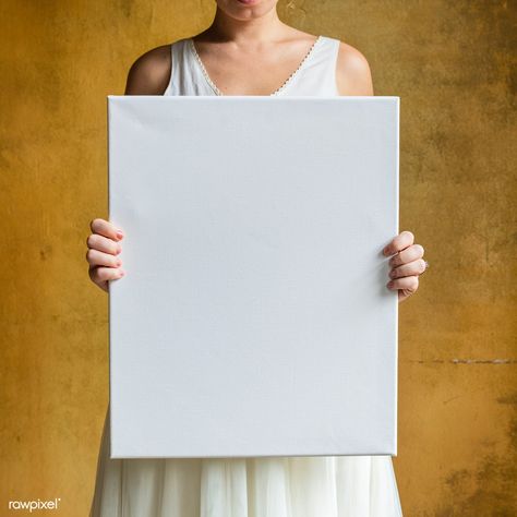 Woman showing a blank canvas mockup | premium image by rawpixel.com / Teddy Rawpixel Mock Up, Design, Frame Mockups, Mockup Design, Mockup, Print Mockup, Poster Mockup, Photography Photos, Photo Frame