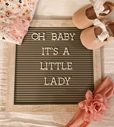 baby girl gender announcement 5th Baby Announcement, 5th Baby Announcement Ideas, It's A Girl Announcement, Vom Avea Un Copil, Baby Gender Announcements, Baby Announcement Ideas, Second Baby Announcements, Announcement Pictures, رسم كاريكاتير
