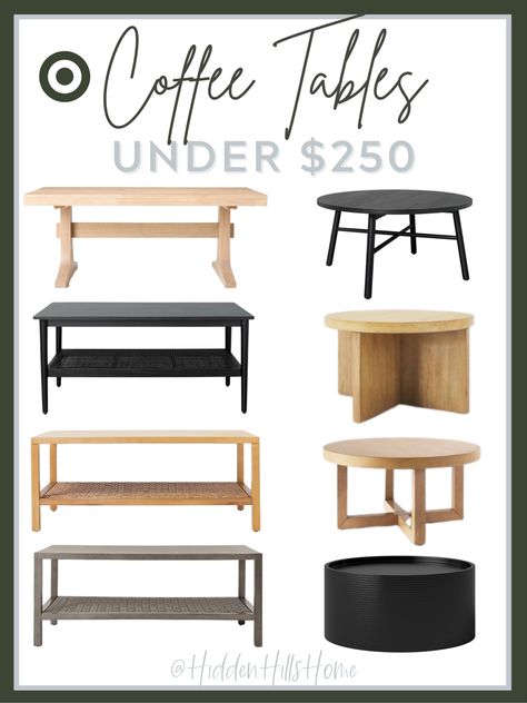 Coffee table finds from Target for under $250 Ideas, Tables, Coffee Tables, Home, Design, Studio, Home Décor, Interior, Affordable Coffee Tables