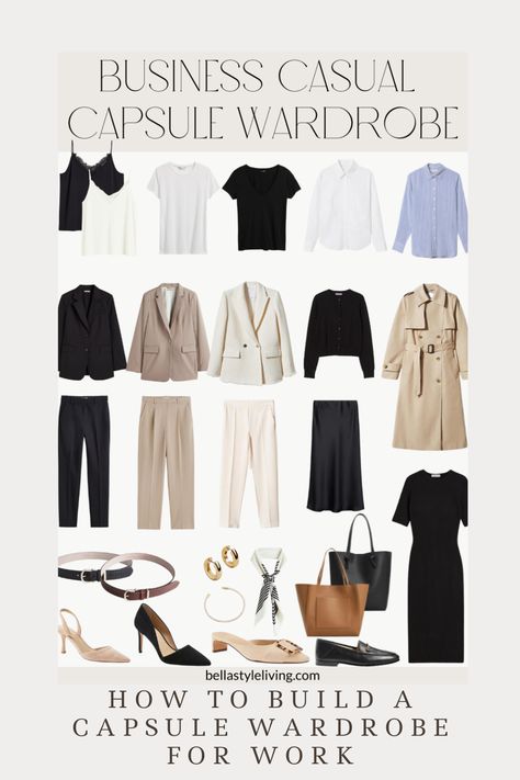 Office Looks, Outfits, Business Casual, Business Casual Attire, Casual, Capsule Wardrobe, Business Casual Outfits, Capsule Wardrobe Work, Workwear Capsule Wardrobe