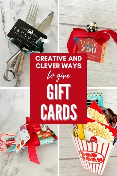 Parties, Special Occasion, Crafts, Packaging, Gift Wrapping, Gift Card Basket Ideas Christmas, Clever Gift Card Presentation, Gift Card Holder Diy, Gift Card Basket