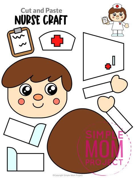 Are you looking for a fun preschool or kindergarten printable nurse craft activity in your community helper unit studies? Well this fun nurse craft is the perfect thing! If career day is coming up or you are trying to teach your kids the letter N, use this worksheet paper doll nurse craft. Pre K, Community Helpers Preschool Crafts, Community Helpers Crafts, Community Helpers Theme, Community Helpers Preschool Activities, Community Helpers Preschool, Teacher Craft, Community Helpers Nurse, Community Helpers Unit