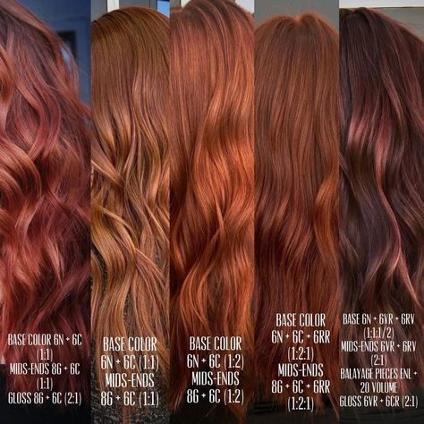 Balayage, Redken Shades, Redken Shades Eq, Level 7 Red Hair Color, Shades Of Red Hair, Copper Blonde, Auburn Color, Redken Hair Color, Redken Hair Products