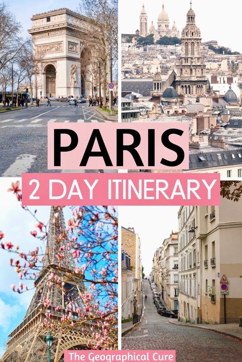 Pinterest pin for 2 days in Paris itinerary Trips, Paris France, Destinations, Wanderlust, Paris Travel, Disneyland Paris, London Travel, Paris, Europe Destinations