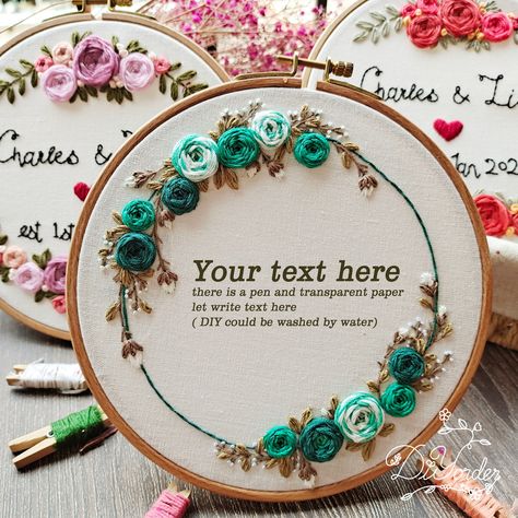 Decoration, Tela, Margaritas, Couture, Embroidery Designs, Embroidery Patterns, Embroidery Hoop, Embroidery Hoop Art Diy, Embroidery Hoop Wall
