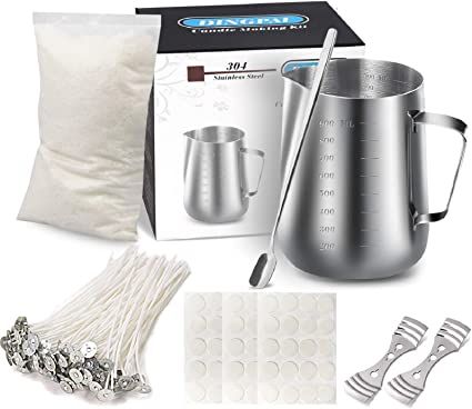 Amazon.com: Candle Making Kit Supplies, Soy Wax DIY Candle Craft Tools Including Candle Make Pouring Pot, Candle Wicks, Wicks Sticker, 3-Hole Candle Wicks Holder, Natural Soy Wax and Spoon : Everything Else Crafts, Diy, Wax, Kit, Manualidades, Craft, Pouring, Ebay, Soy Wax