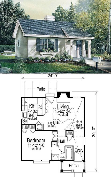 Summer Spot tiny house floor plan for building your dream home without spending a fortune. Your tiny house doesn't have to be ugly or weird - just look at these architectural masterpieces! Chose from traditional plans to mobile tiny house plans that will allow you to change your lifestyle and be free! Tiny Homes, Tiny House Design, House Plans, House Floor Plans, Tiny House Cabin, Tiny House, Small House Floor Plans, Small Cottage House Plans, Small House Design