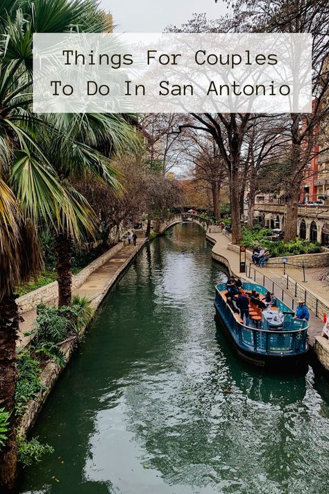 Looking for some fun and romantic ideas for your next date in San Antonio? Click through to check out our list of the best things to do in San Antonio for couples, from historical landmarks to thrilling adventures. You’ll find plenty of inspiration for your San Antonio getaway, whether you want to stroll along the River Walk, visit the Alamo, enjoy a spa day, or go indoor skydiving. Don’t miss these amazing places to visit in San Antonio for couples! #sanantonio #datenight #thingstodo Hotels, Texas, Texas Destinations, San Antonio Texas, San Antonio, San Antonio Riverwalk, San Antonio River, Places To Visit, Places To Travel
