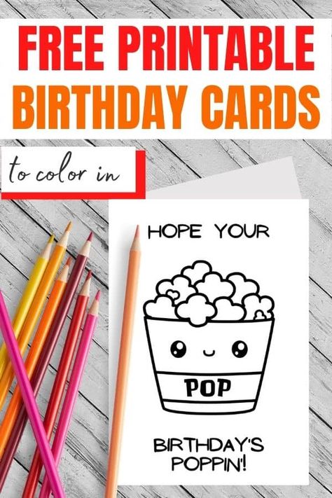 Happy Birthday Coloring Card Free Printables (21 Designs) | Parties Made Personal Cricket, Art, Free Printable Birthday Cards, Happy Birthday Cards Printable, Birthday Cards To Print, Birthday Cards For Mom, Printable Birthday Cards, Birthday Card Printable, Teacher Birthday Card