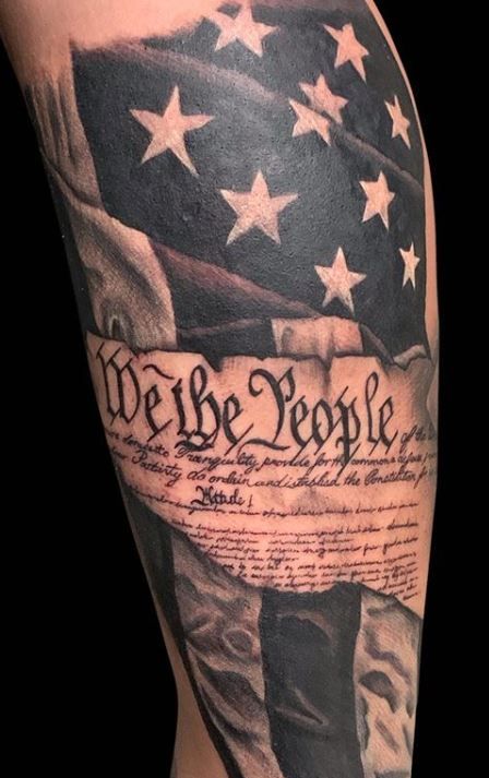 75 Patriotic “We the People” Tattoos and Ideas - Tattoo Me Now Ideas, Tattoos, Tattoo Designs, Tattoo, American Flag Forearm Tattoo, American Flag Sleeve Tattoo, American Flag Tattoo, Military Tattoos, Police Tattoo