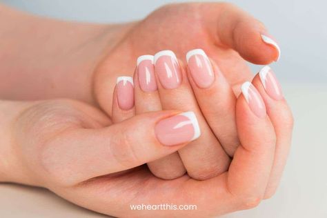 Wide Nail Beds: What They Are + The Best Nail Shapes For Them Wide Nails Bed Shape, Wide Nails, Squoval Nails, Square Nails, Round Nails, Top Nail, Press On Nails, Nail Tips, Nude Nail Polish