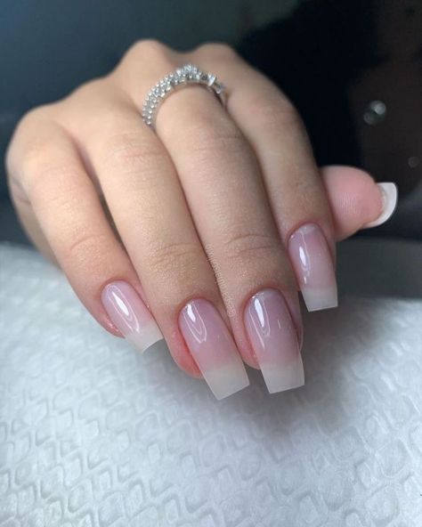 Manicures, Transparent Nails, Perfect Nails, Clear Acrylic Nails, Natural Manicure, Nail Designs Glitter, Nails Inspiration, Natural Gel Nails, Ongles