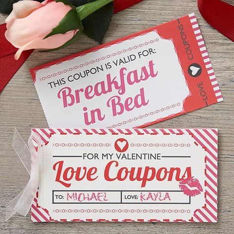 101 Love Coupons: Ideas For Him And Her Valentine's Day, Outdoor, Diy, Humour, Diy Gifts For Boyfriend, Diy Gifts For Him, Gifts For Him, Diy Valentines Gifts, Love Coupons For Him