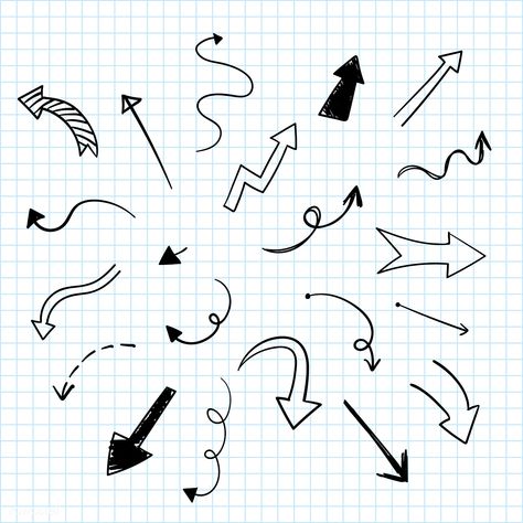 Hand-drawn doodle arrows vector set | free image by rawpixel.com / filmful Doodle, Hand Drawn, Hand Lettering, Arrows, Hand Drawn Arrows, Vector Free, Free Image, Sketch Notes, Lettering