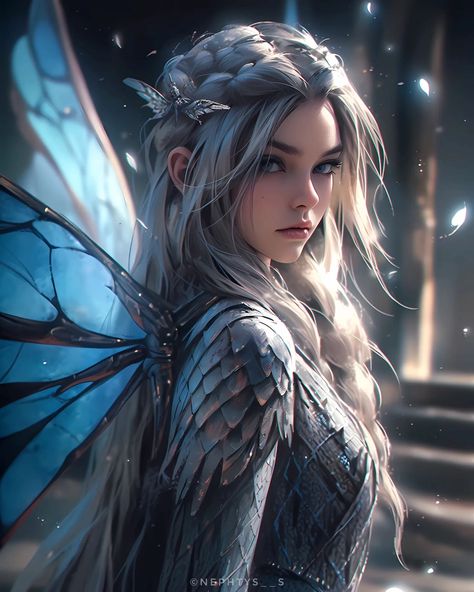 Girl With Wings Art, Fantasy People Art, Winged Character Design, Fairy Oc Art, Fantasy Elf Art, Fairy Queen Art, Fairy Character Art, Fairy Girl Art, Pixie Fantasy Art