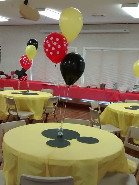 Mickey Mouse, Minnie Mouse Party, Disney, Minnie Mouse, Mickey Mouse Table Decorations, Mickey Mouse Decorations, Mickey Mouse Centerpieces, Mickey Mouse Centerpiece, Mickey Mouse Birthday Decorations
