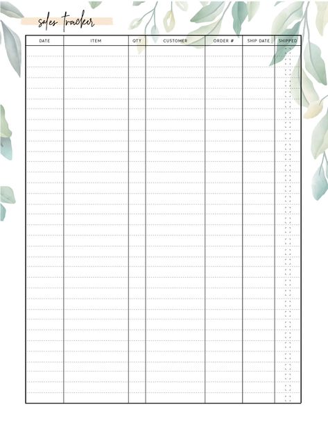 Use this free Printable Sales Tracker Template for your business today. Log your sales and income with this sales tracker printable. #businessprintables #businessprintablesfree #businessprintablestemplates #salestracker #salestrackerprintablefree #salestrackerprintable Planners, Organisation, Business Planner Free, Order Form Template, Sales Tracker, Order Form, Business Planner, Small Business Plan Template, Sales Template