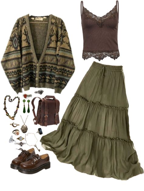 Grunge, Grunge Outfits, Goblincore Dress, Cottagecore Clothes Aesthetic, Cottage Core Clothes, Cottagecore Outfits Aesthetic, Cottagecore Clothes, Cottagecore Outfit Ideas, Cute Cottagecore Outfits