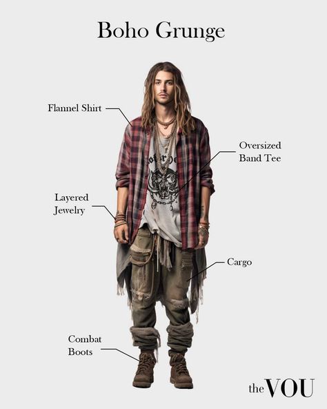 Grunge, 90s Grunge, Hippy Fashion, Grunge Outfits, Combat Boots, Band Tee Outfits, Flannel Outfits Men, Grunge Flannel Outfits, Band Shirt Outfits