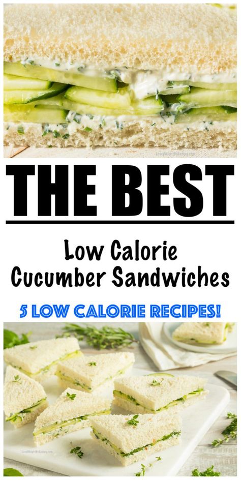 Low Calorie + Low Carb High Tea Sandwiches Low Carb Recipes, Healthy Recipes, Sandwiches, Bento, Healthy Eating, Low Calorie Recipes, Fitness, Healthy Foods, Low Calorie Sandwich