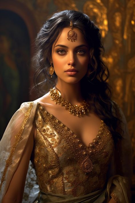 Persian Princess Portrait, Queen, Fantasy Princess, Ancient Beauty, Fantasy Dress, Persian Princess, Indian Princess, Fantasy, Princess