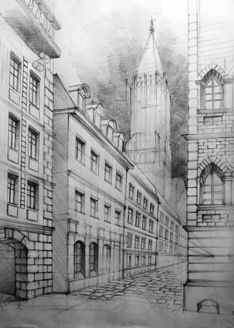 Perspective, Architecture Drawings, Architecture Drawing Art, City Sketch, Architecture Drawing, Architecture Sketch, Cityscape Drawing, Perspective Drawing Architecture, Architecture Concept Drawings