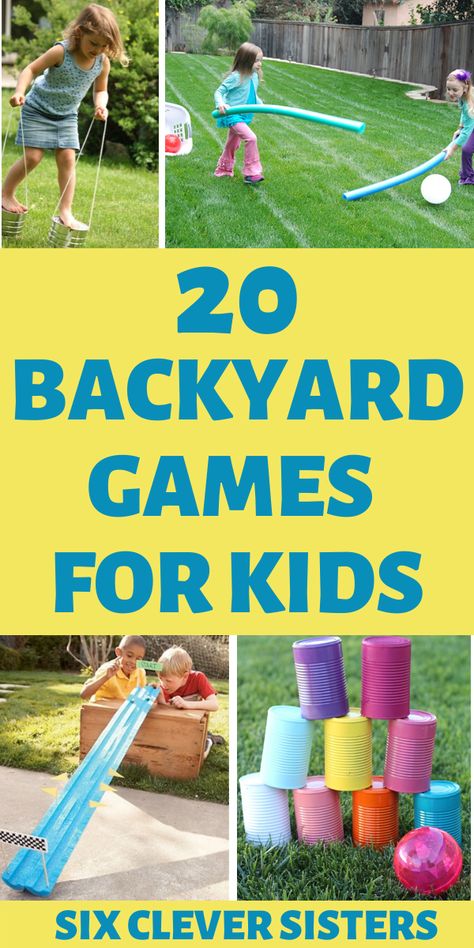 Play, Pre K, Outdoor Games For Kids, Backyard Games For Kids, Outdoor Activities For Kids, Backyard Games Kids, Outside Games For Kids, Outside Kid Games, Fun Outdoor Games