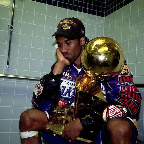 Bleacher Report on Instagram: “21 years ago today, this iconic photo of Kobe was taken after the Lakers won their second straight NBA title 🐍 @nbatv”