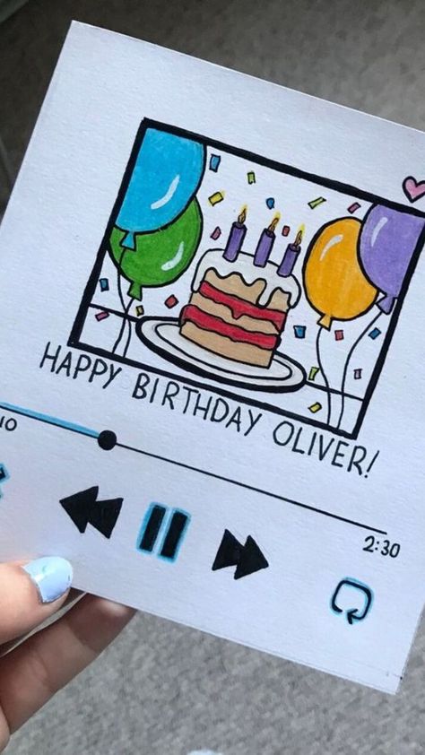 Birthday Cards For Friends, Happy Birthday Diy Card, Cool Birthday Cards, Friend Birthday Card, Happy Birthday Cards Diy, Bday Cards, Birthday Cards, Birthday Cards Diy, Happy Birthday Card Design