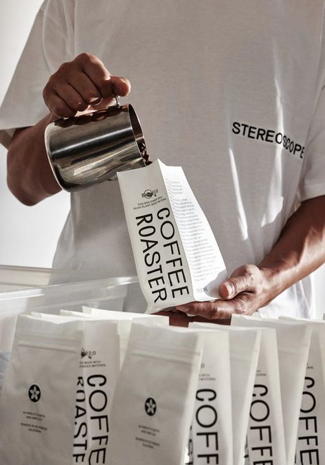 Stereoscope Coffee Roaster, Olssøn Barbieri Design, Packaging, Coffee Packaging, Coffee Label, Coffee Display, Coffee Bag Design, Coffee Roasters, Coffee Branding, Coffee Pack