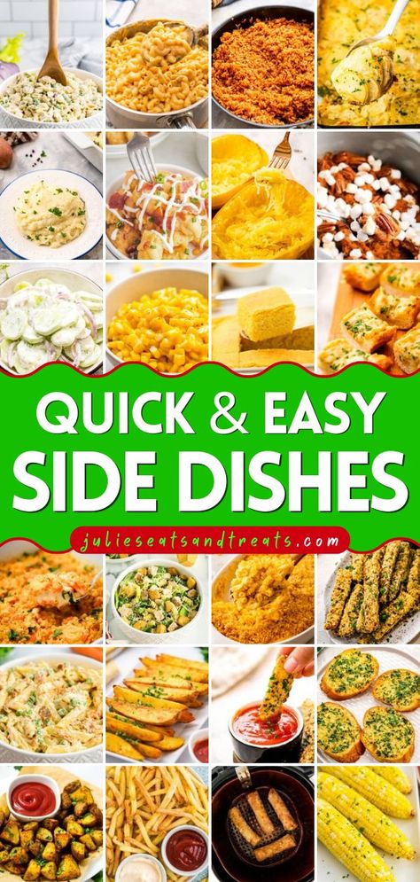 These Quick and Easy Side Dishes are the best holiday recipes for your Christmas dinner ideas! These family-friendly dishes are a must-try! You can also find some of the best Thanksgiving side dishes here. Save this pin! Easy Thanksgiving Side Dishes, Easy Thanksgiving Recipes Sides, Thanksgiving Recipes Side Dishes Easy, Easy Potluck Side Dishes, Thanksgiving Dinner Ideas Side Dishes, Easy Thanksgiving Sides, Thanksgiving Recipes Side Dishes, Sides For Thanksgiving Dinner, Thanksgiving Side Dishes Easy