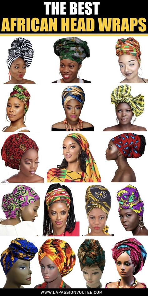 African Head Wraps, African Head Scarf, African Hair Wrap, African Hats, African Scarf, African Clothing, African Clothing Styles, African Wear, Head Wraps For Women