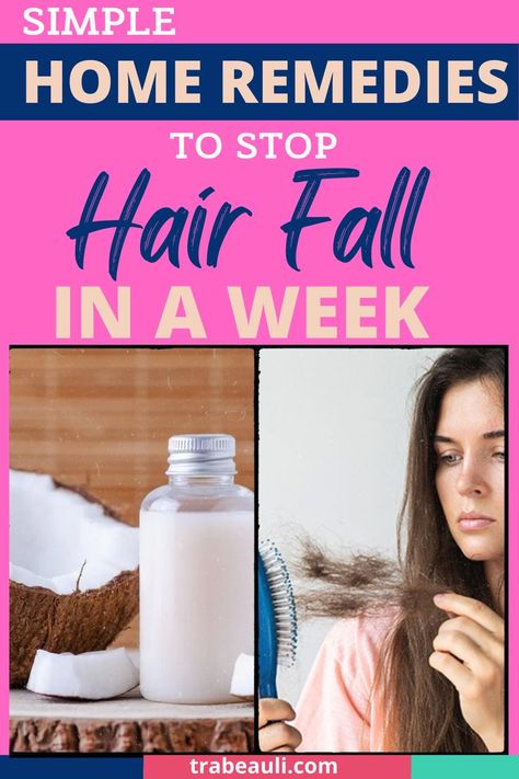 hair fall treatment Diy, Grow Hair, Diy Hairstyles, Hair Loss, Hair Growth, Shampoo, Natural Hair Growth, Diy Hair Mask, Shampoos