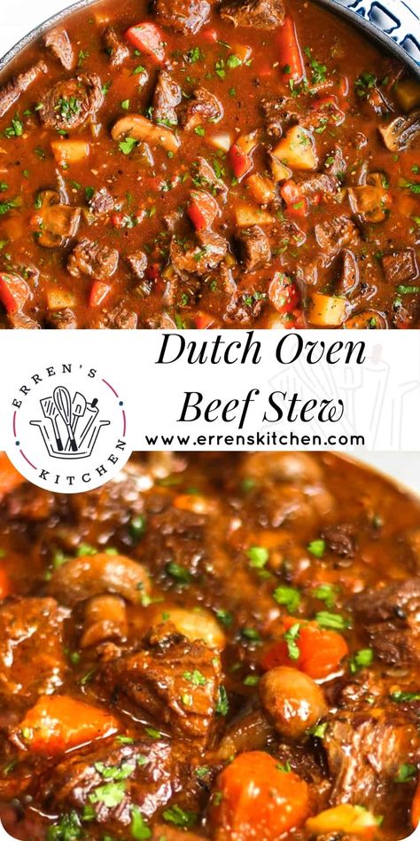 Dutch Oven Beef Stew Recipes, Beef Stew Best, Best Beef Stew Recipe, Dutch Oven Beef Stew, Homemade Beef Stew Recipes, Stewing Steak, Dutch Oven Beef, Oven Beef Stew, Beef Stew Meat Recipes