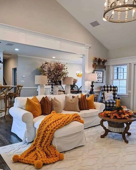 25 Most Warm And Inviting Fall Decorating Ideas For Your Home Design, Haus, House, Deko, Shabby, Cottage, Dekoration, Home Fashion, House Interior