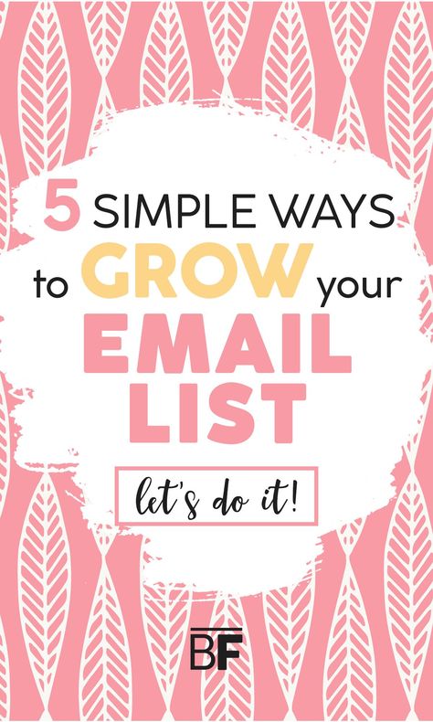 5 simple ways to grow your email list! List building is essential for any blogger or business owner. Learn how to get more conversions, sell more products, and get more traffic through email lists! #listbuilding #emailmarketing #emaillist Content Marketing, Marketing Strategies, Design, Email Marketing Lists, Email List Building Strategies, Blogging Advice, Email Marketing Strategy, Email List, Marketing Tips