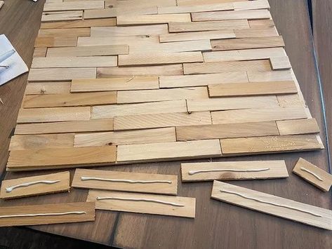 Wood Shim DIY Wall Art | Hometalk Texture, Woodworking Projects, Wood Projects, Design, Crafts, Diy, Diy Plywood Art, Plywood Art, Wood Cover