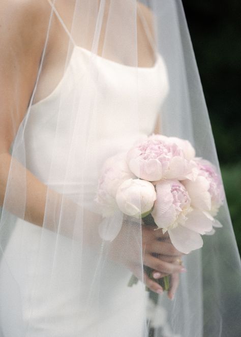 bride holding pink peony wedding bouquet in luxury coastal wedding White Peony Bouquet Wedding, Pink Peony Bouquet Wedding, White Peonies Bouquet, Peony Bouquet Wedding, Pink Peonies Wedding, Blush Peony Bouquet, Flower Bouquet Wedding, Pink Peonies Bouquet, Peony Bridal Bouquets