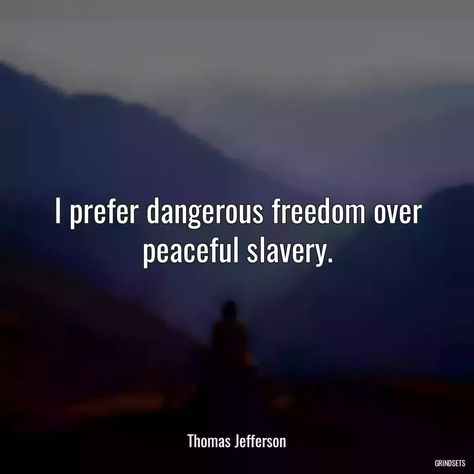 “I prefer d...” - Quotes Thomas Jefferson Fox, Marvel, Tyranny Quotes, Truth Quotes, Quotes About War, Great Quotes, Dangerous Quotes, Freedom Fighters Quotes
