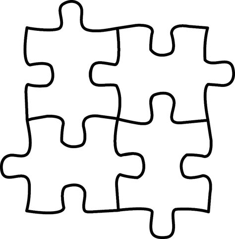 Puzzle Piece Template, Puzzle Piece Art, Puzzle Piece Crafts, Puzzle Logo, Puzzle Tattoos, Puzzle Crafts, Free Puzzles, Printable Puzzles