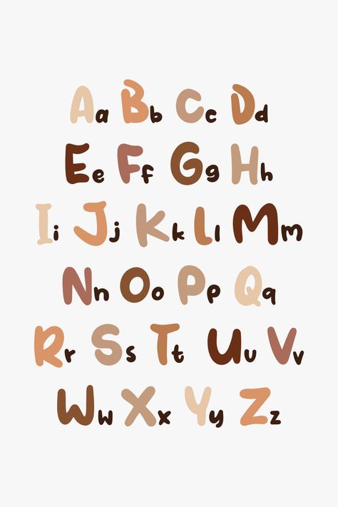 Instagram, Typography Alphabet, Alphabet, Abc Print, Lettering, Alphabet Poster, Abc Wall, Abc, Abc Poster