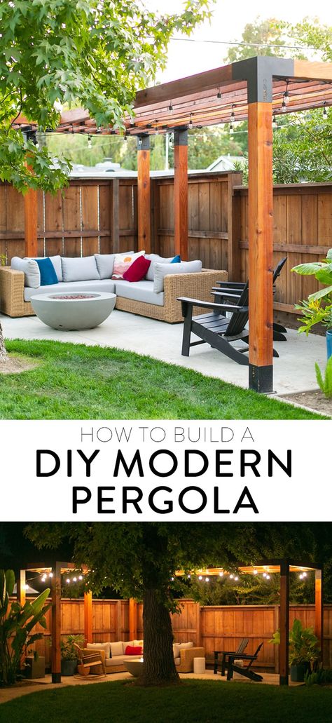 Outdoor, Exterior, Decks, Back Garden Landscaping, Patio Pergola Ideas Attached To House, Pergola Attached To House, Deck With Pergola, Backyard Patio Designs, Backyard Pergola