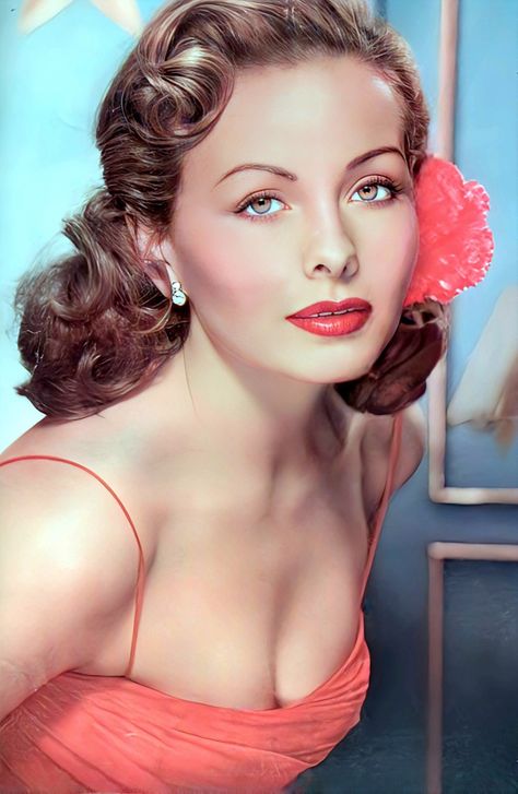 Pin Up, 1950s, Films, Vintage, Celebrities, Collage, Jeanne Crain, Jeanne, Pinup
