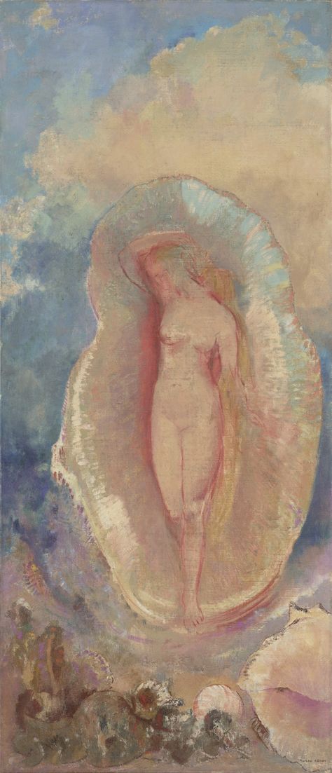 Odilon Redon. The Birth of Venus. c. 1912 | MoMA Prado, Collage, Art, The Birth Of Venus, Aphrodite, Venus Art, Aphrodite Aesthetic, Venus Painting, Venus