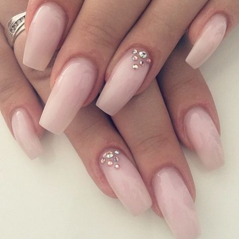 My favorite color for nails! A sheer baby pink ☺️ Nail Art Designs, Acrylic Nail Designs, Nail Designs, Manicures, Uñas Decoradas, Uñas, Coffin Nails Designs, Nails Inspiration, Nail Trends