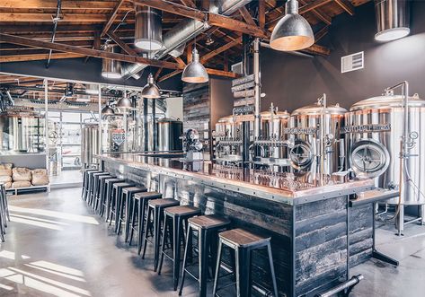 Form & Function: Talking Brewery Architecture with an Architect Industrial, Architecture, Brewery Taproom, Brewery Bar, Micro Brewery, Brewery Interior Design, Brewery Interior, Small Brewery Design, Brewery Design
