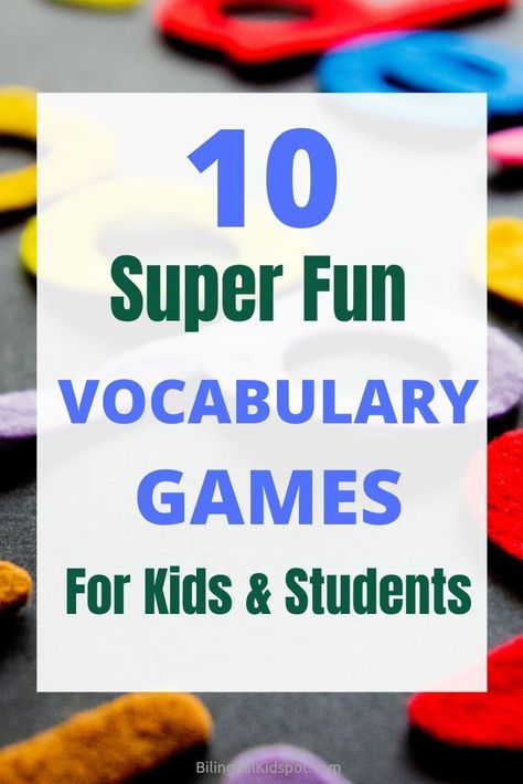 Play, Vocabulary Games For Kids, Word Games For Kids, Vocabulary Games, Language Games For Kids, English Games For Kids, Fun English Games, English Vocabulary Games, English Lessons For Kids