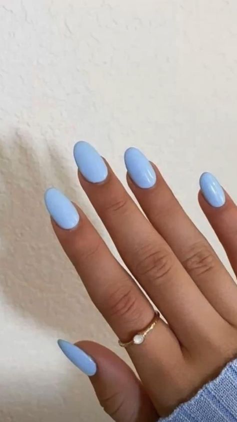 Cute trendy baby blue nail inspiration for teenage girl fall manicure simple design Design, Ongles, Uñas, Cute Nails, Baby Blue Nails, Pretty Nails, Cute Summer Nails, Cute Nails For Fall, Cute Summer Nail Designs