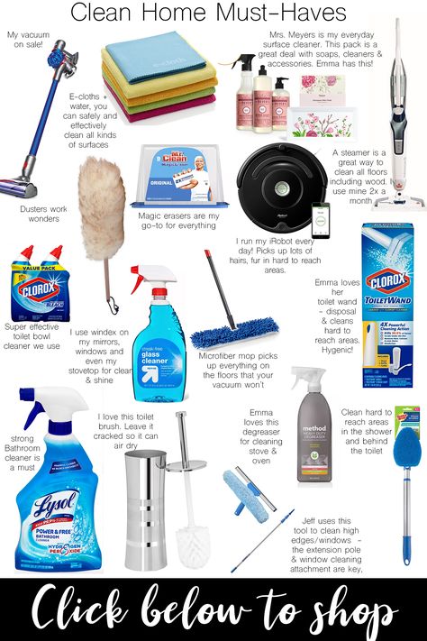 16 Cleaning Supplies & Tools You Can't Live Without - Best deep cleaning routine and cleaning products everyone needs in their home. Disinfect your home! Household Cleaning Tips, Home Décor, Organisation, Cleaning Tips, Bathroom Cleaning Supplies, Cleaning Solutions, Cleaning Organizing, Bathroom Cleaning, Cleaning Household